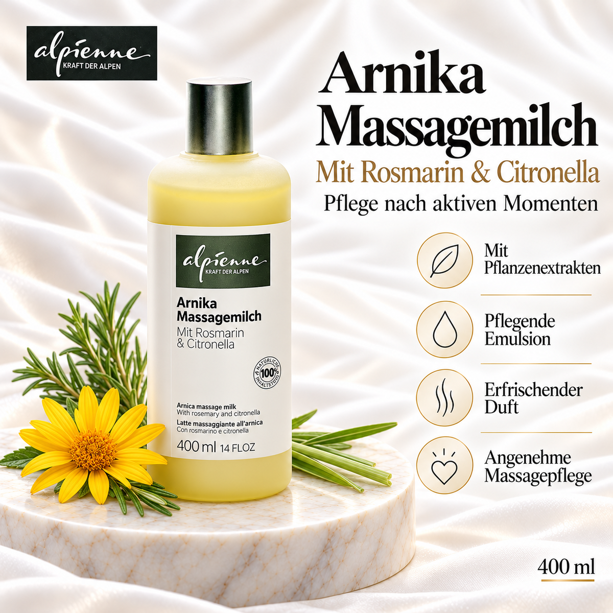 Alpienne Arnika Massagemilch
