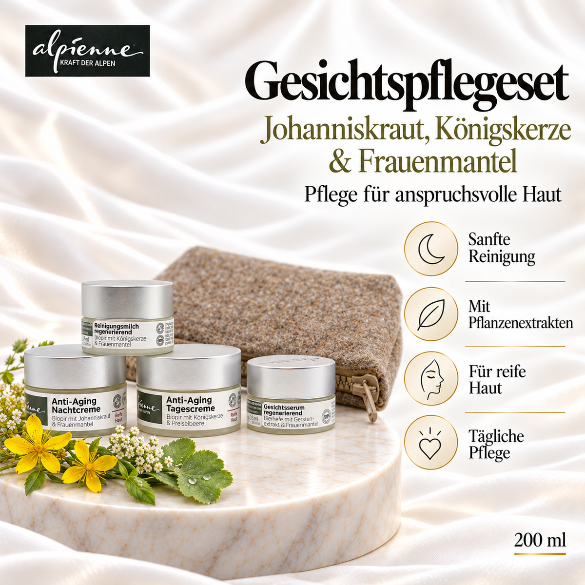 Alpienne Gesichtspflegeset für anspruchsvolle Haut
