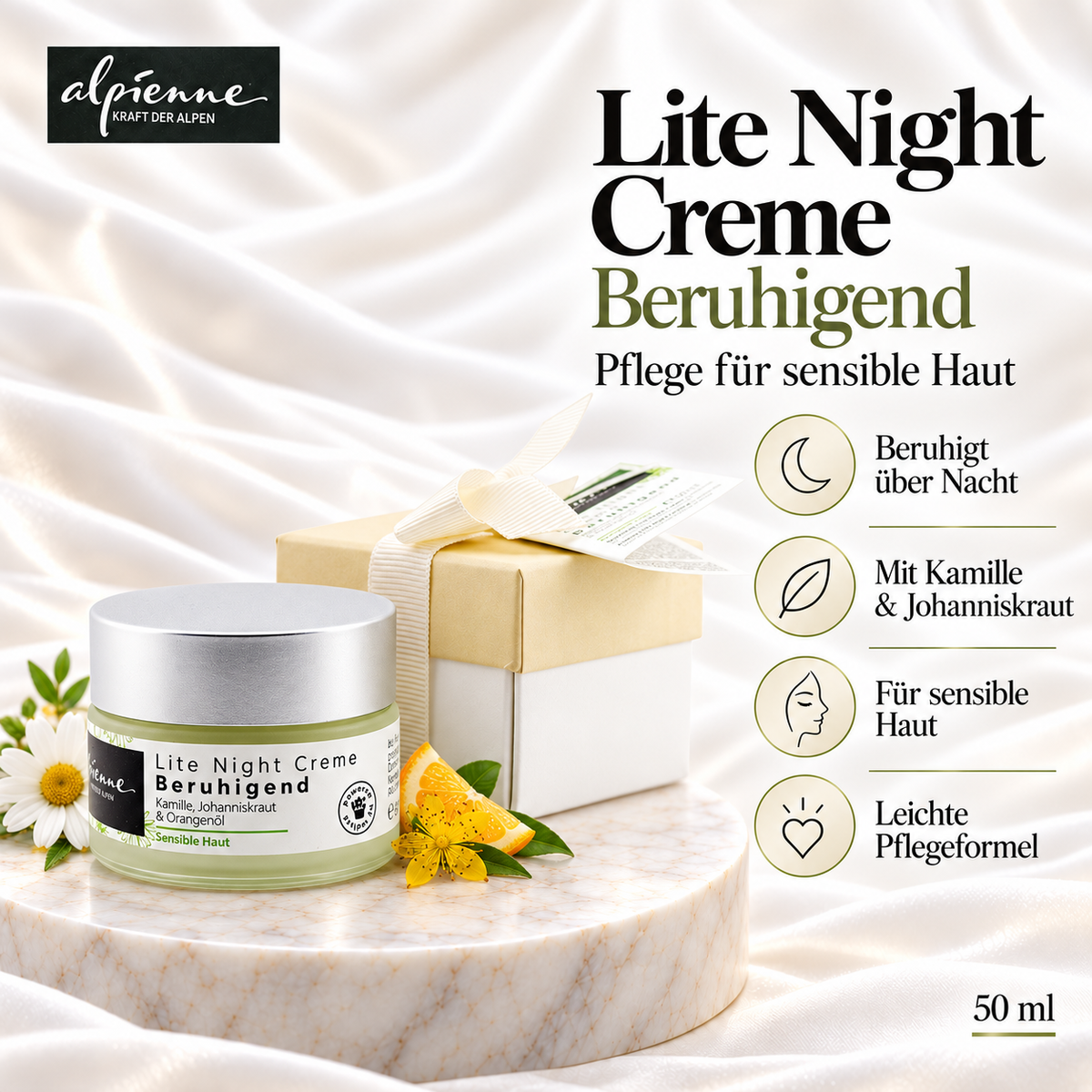 Alpienne Lite Night Creme (Beruhigend)