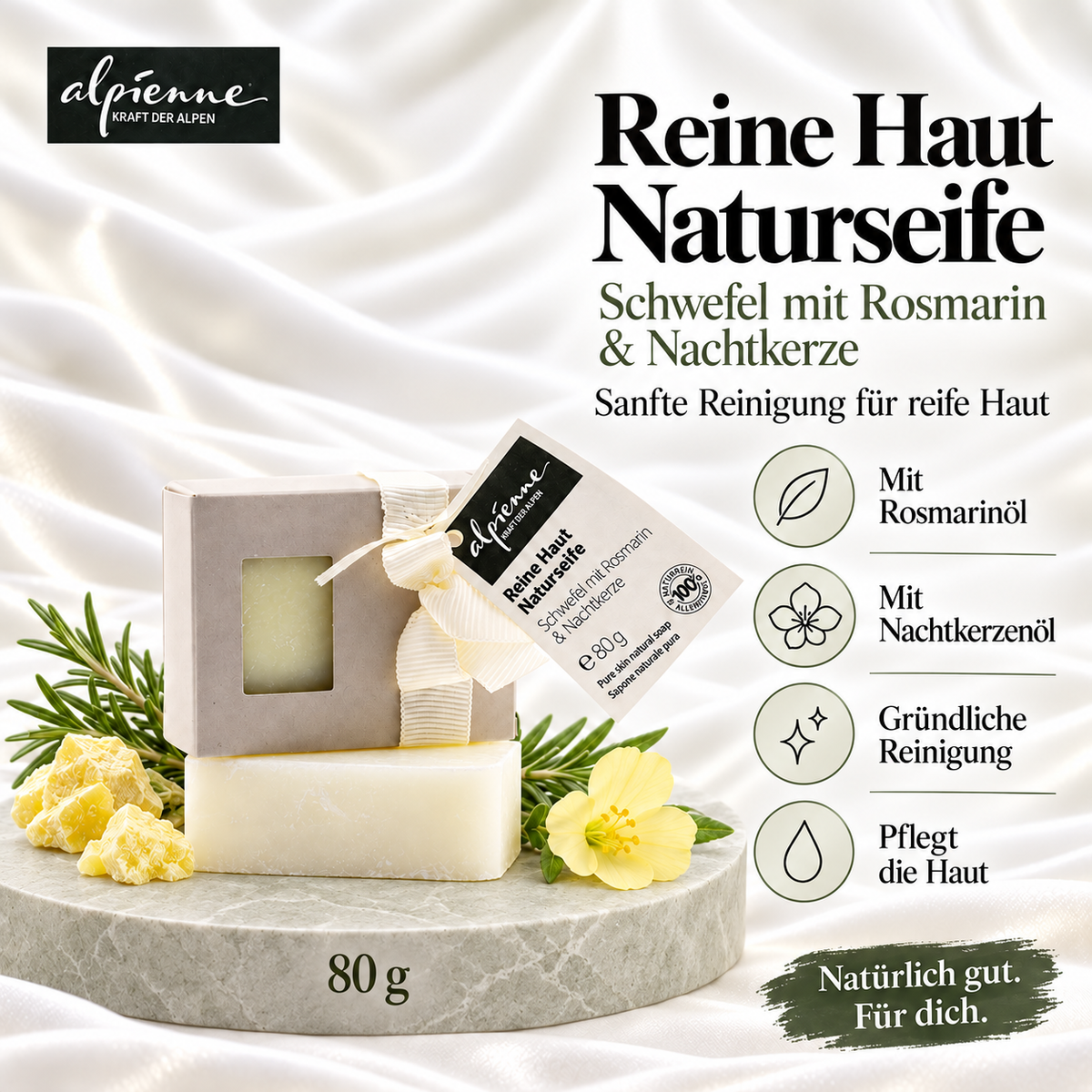 Alpienne Reine Haut Naturseife - Palmölfrei