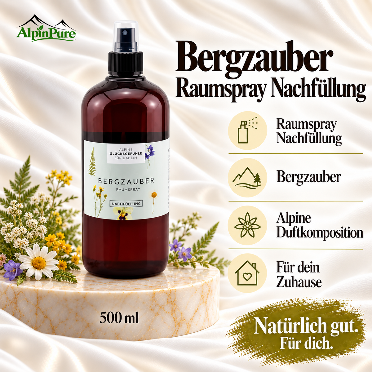 Alpine Bergzauber Raumspray - Nachfüllung