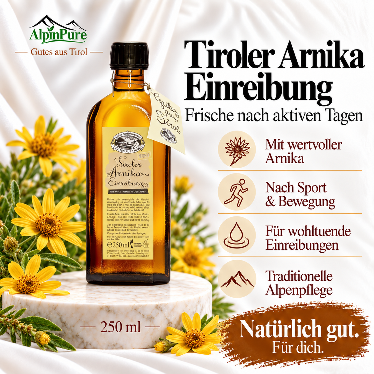 Alpine Tiroler Arnika Einreibung