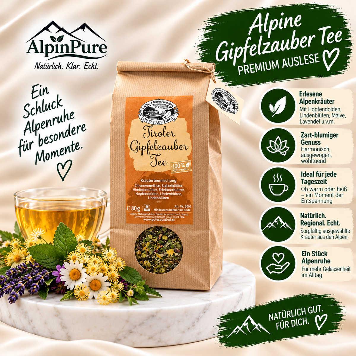 Alpine Gipfelzauber Tee Premium Auslese