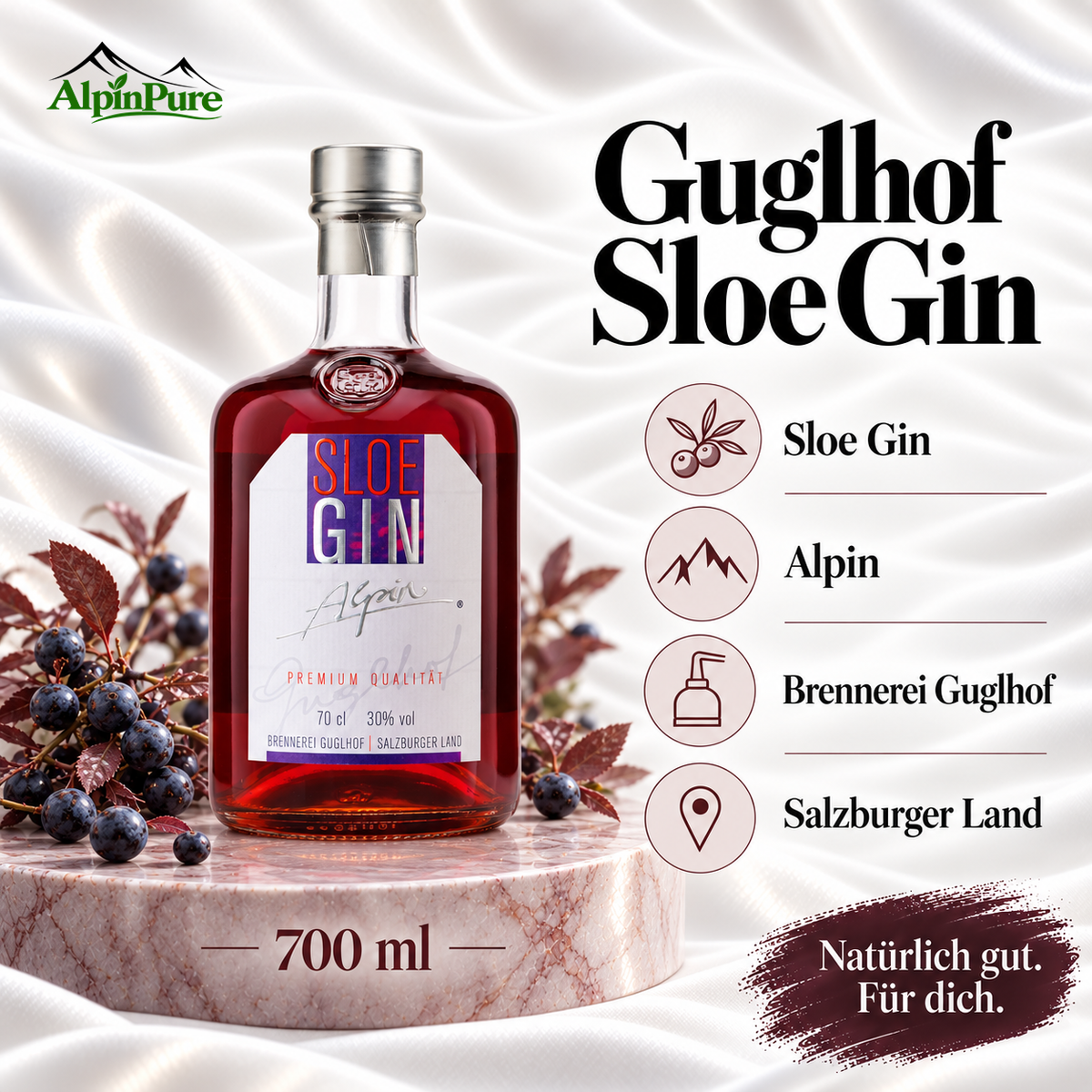 Sloe Gin Alpin 0,7L