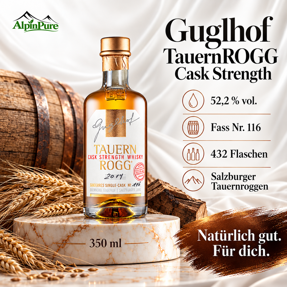 TauernROGG Cask Whisky 0,35L "52,2%"