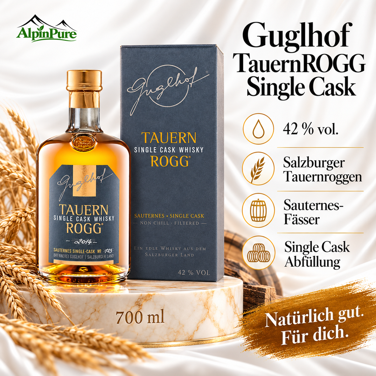 TauernROGG Single Cask Whisky 0,7L