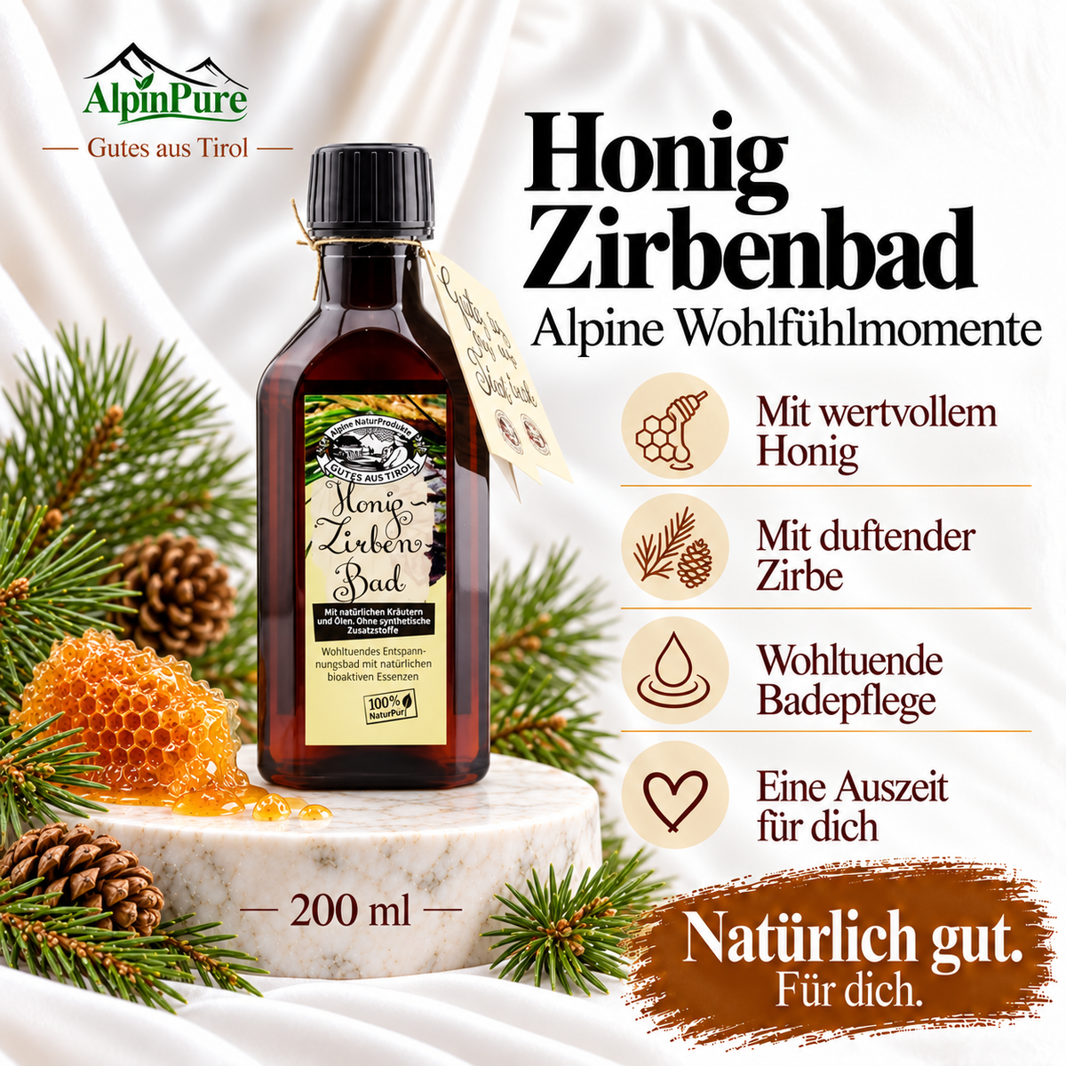 Alpine Tiroler Honig-Zirben Bad