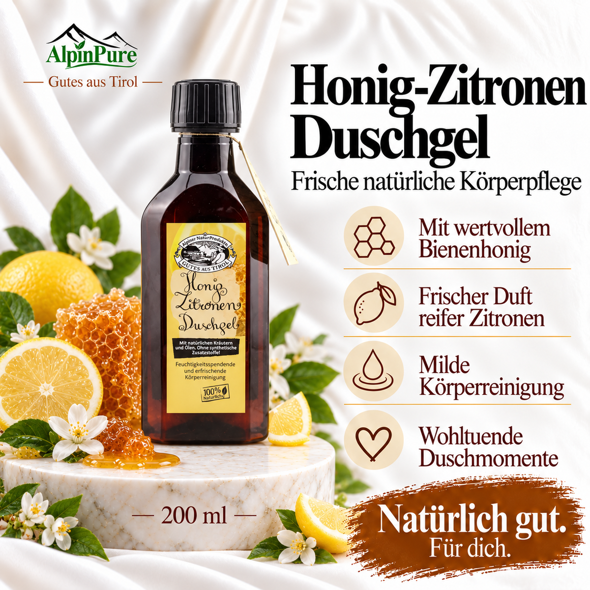 Alpine Tiroler Honig Zitronen Duschgel