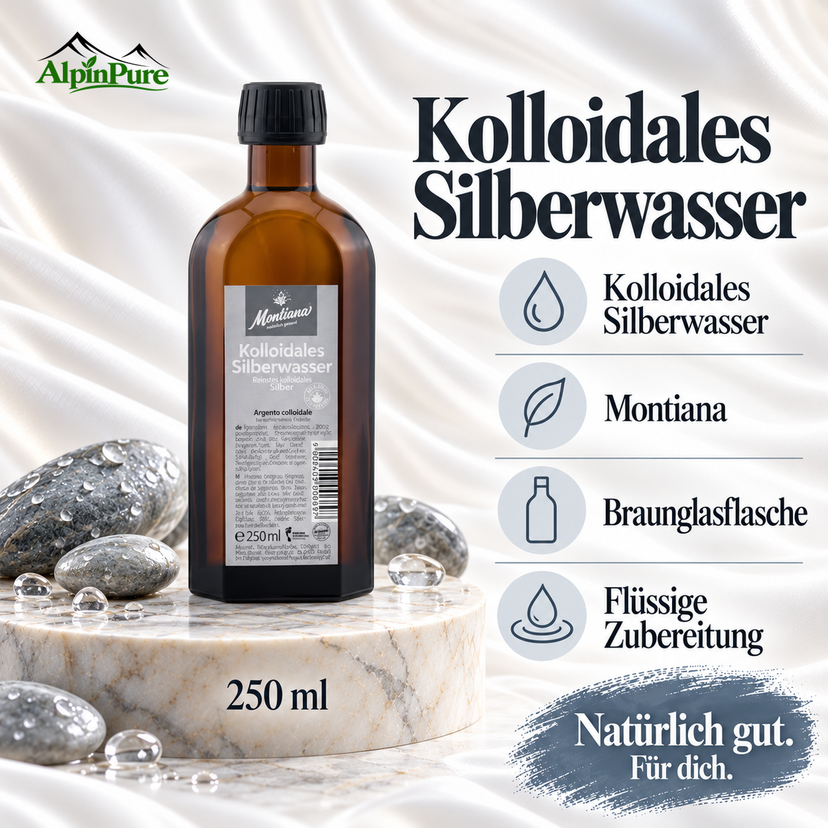 Alpine Montiana Kolloidales Silberwasser