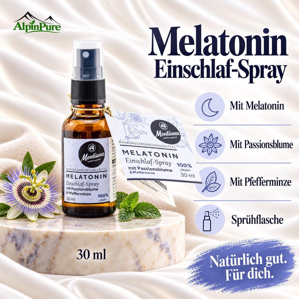 Alpine Montiana Melatonin Einschlaf-Spray