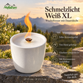 AlpinPur Schmelzlicht - Wachsfresser - Kerzenfresser – Weiss XL