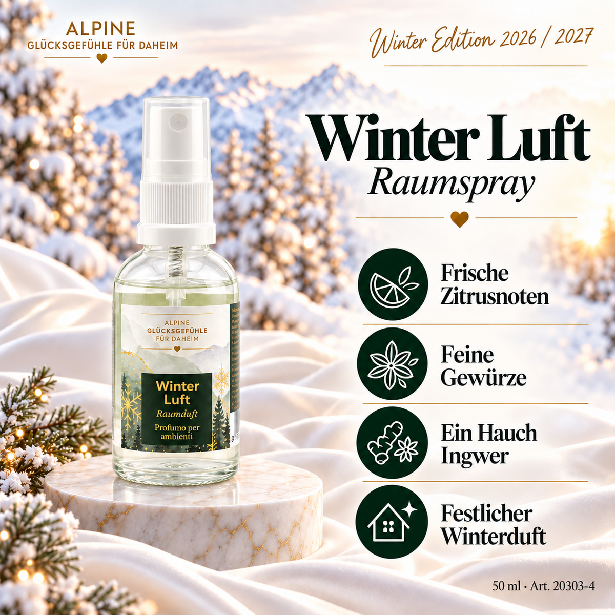 Winter Luft – Raumspray