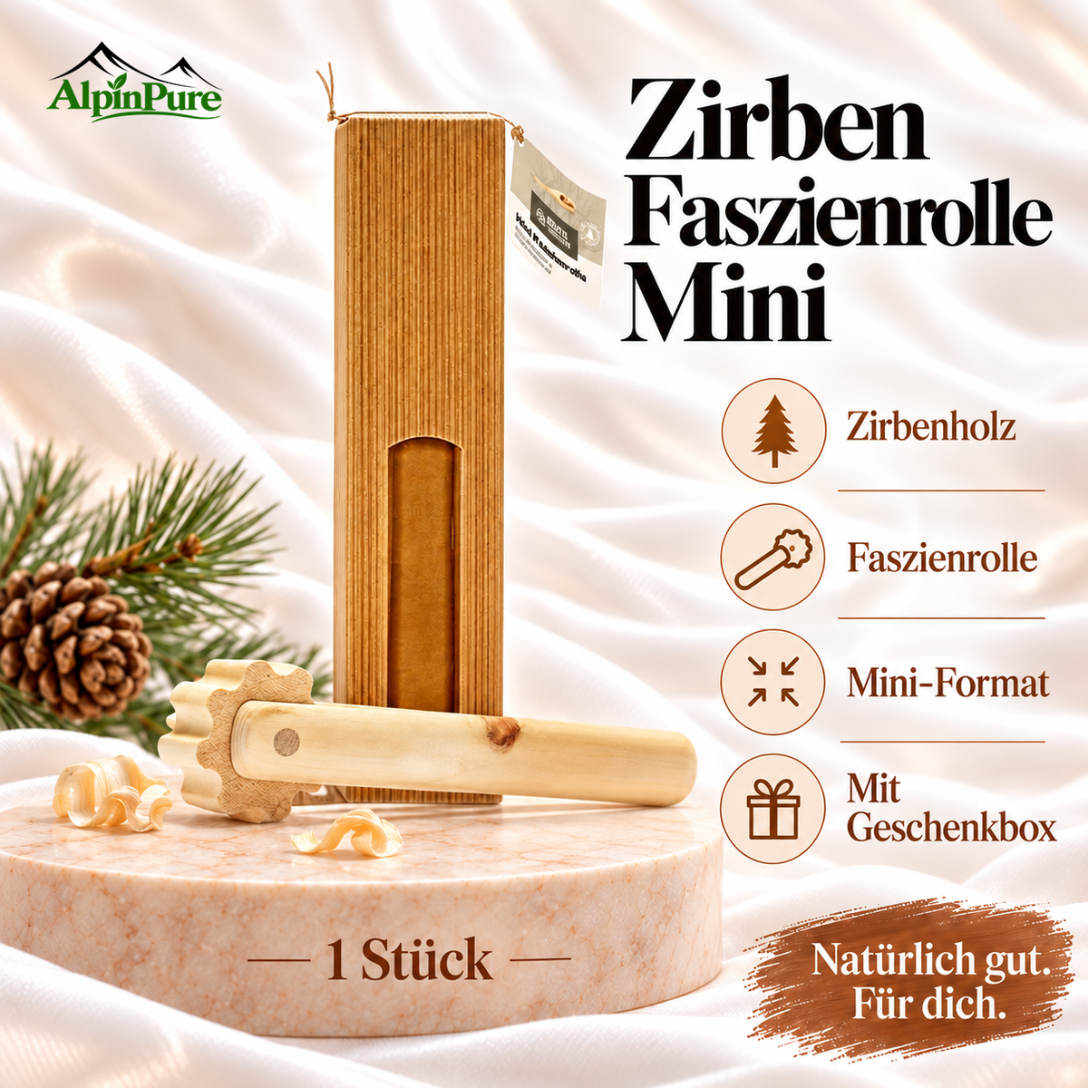 Alpine Zirben Faszien Rolle Mini