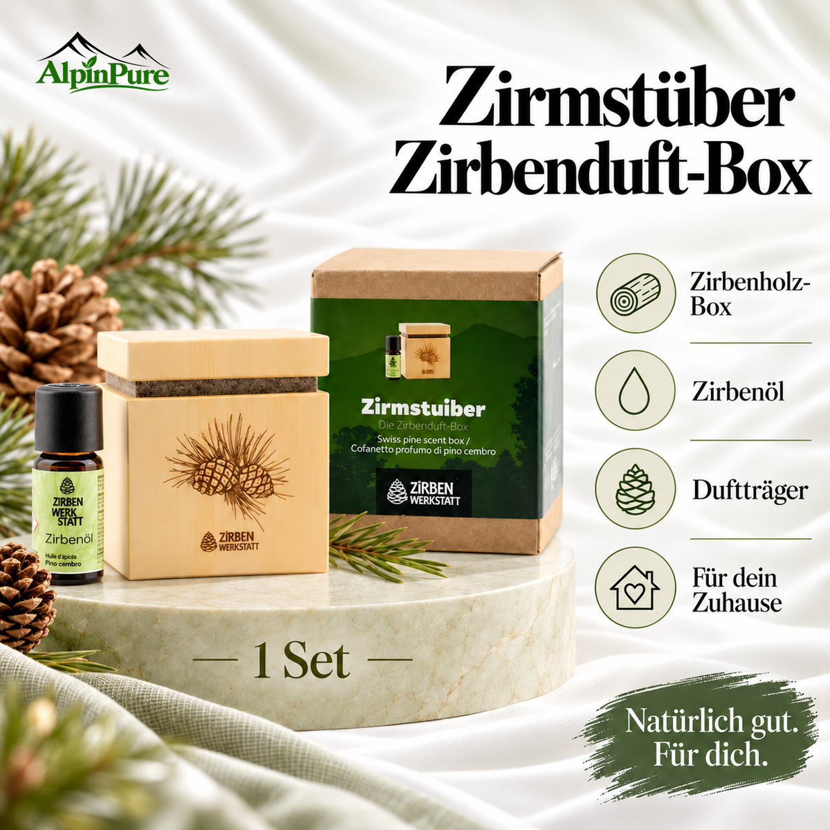 Alpine Zirbenwerkstatt "Zirmstuiber"